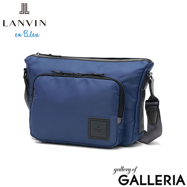ランバン オン ブルー ショルダーバッグ メンズ レディース ブランド 軽量 LANVIN en Bleu バッグ 斜めがけ 小さめ 防水 大人 ナイロン B5 横型 カジュアル おしゃれ ファスナー付き ショート 541102