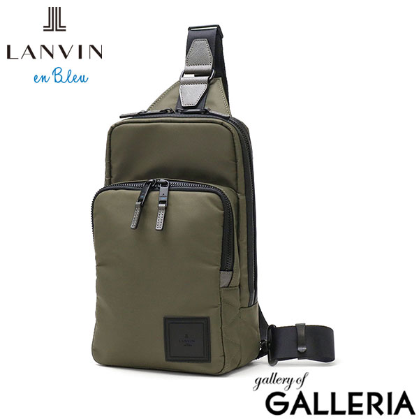 ランバン オン ブルー ボディバッグ メンズ レディース LANVIN en Bleu バッグ ブランド 小さめ 斜めがけ ナイロン 防水 縦型 ショート ワンショルダー 541901