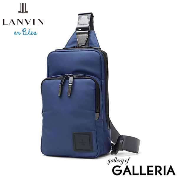ランバン オン ブルー ボディバッグ メンズ レディース LANVIN en Bleu バッグ ブランド 小さめ 斜めがけ ナイロン 防水 縦型 ショート ワンショルダー 541901