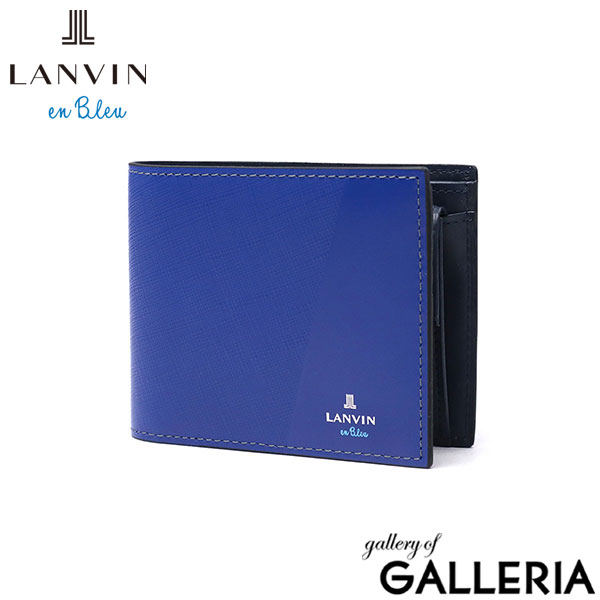 ランバン オン ブルー 財布 メンズ コンパクト LANVIN en Bleu 2つ折 二つ折 ブランド 本革 革 牛革 レザー 小さめ 小さい ウォレット 財布 シンプル ロゴ 大人 上品 おしゃれ パーシャル 555613