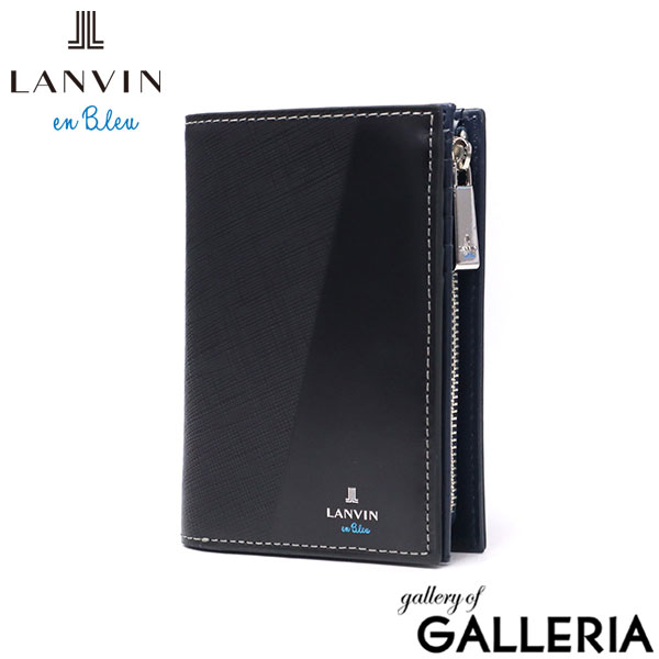 ランバン オン ブルー 財布 メンズ LANVIN en Bleu 2つ折 二つ折 ブランド 本革 革 牛革 レザー ウォレット 財布 シンプル ロゴ 大人 おしゃれ 小銭入れ カード ミドルウォレット パーシャル 555614