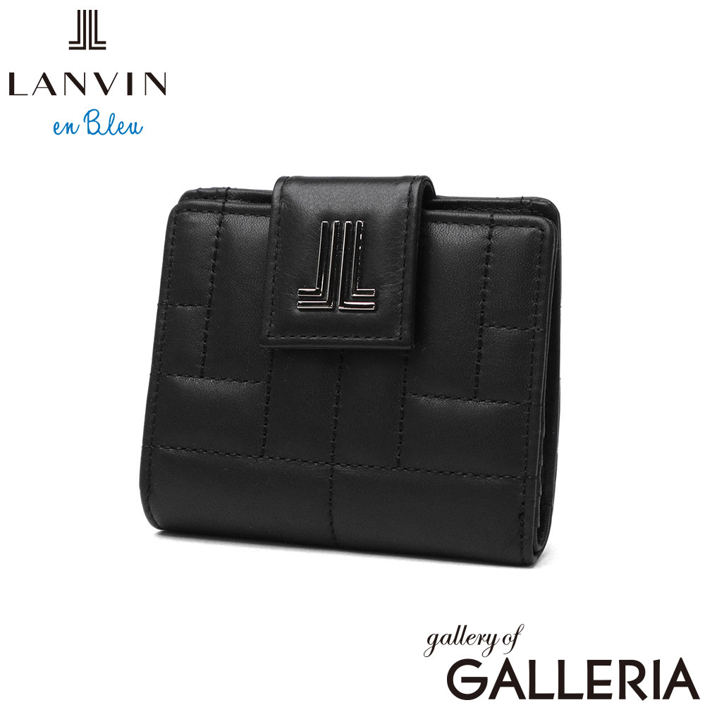 LANVIN en Bleu ランバン オン ブルー 二つ折り財布 コンパクト おしゃれ シンプル キルティング ミニ ベルシー 2つ折り財布 482663