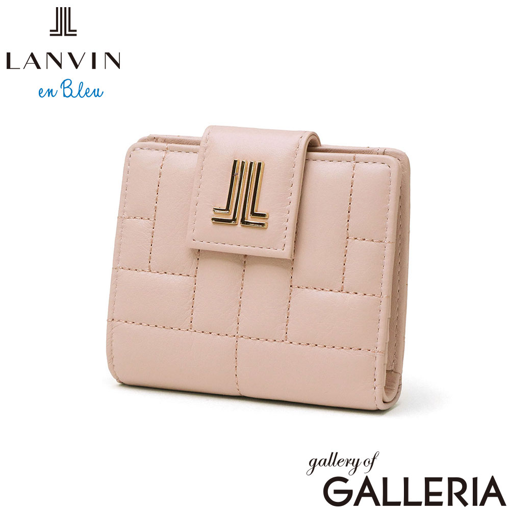 LANVIN en Bleu ランバン オン ブルー 二つ折り財布 コンパクト おしゃれ シンプル キルティング ミニ ベルシー 2つ折り財布 482663