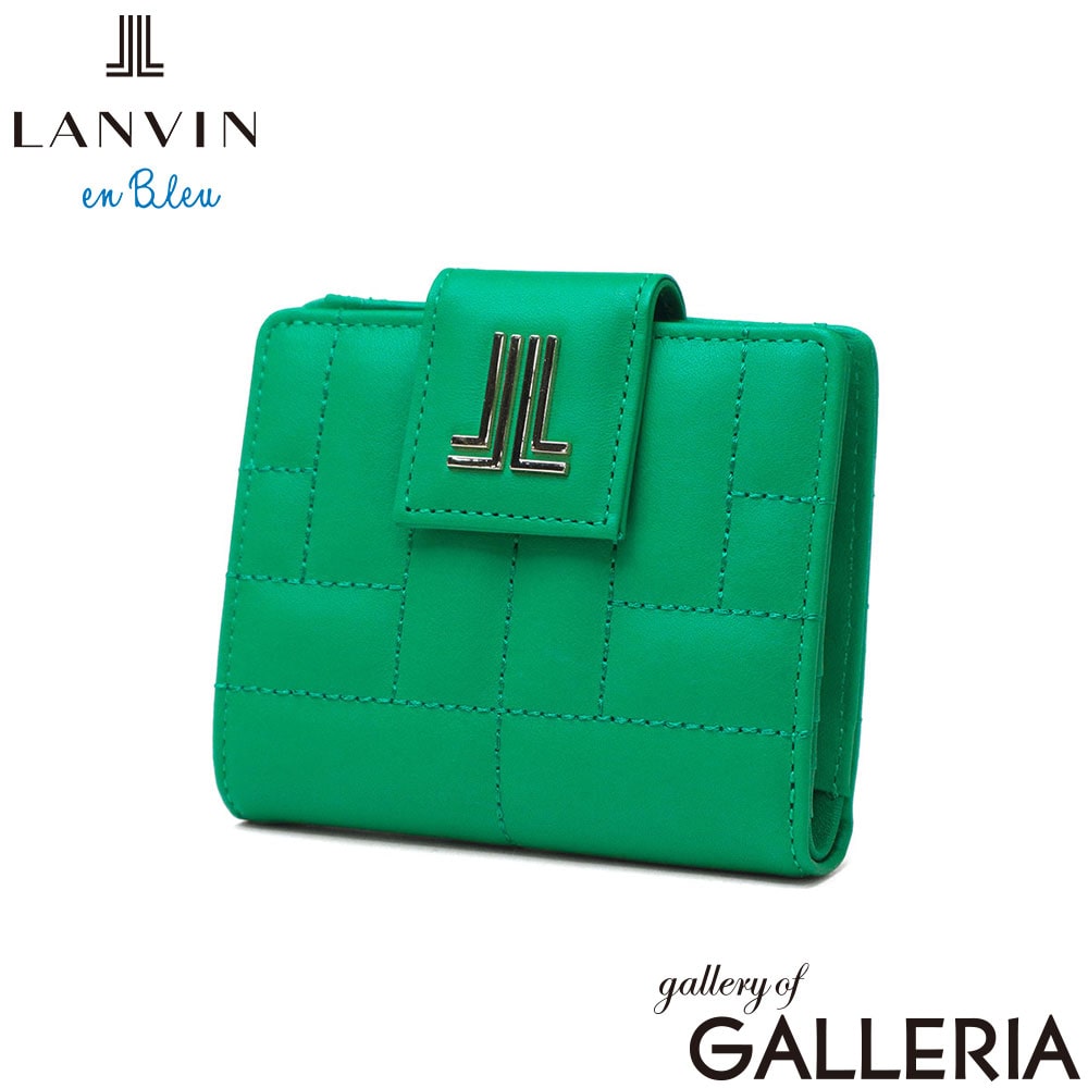 LANVIN en Bleu ランバン オン ブルー 二つ折り財布 コンパクト おしゃれ シンプル キルティング ミニ ベルシー 2つ折り財布 482663
