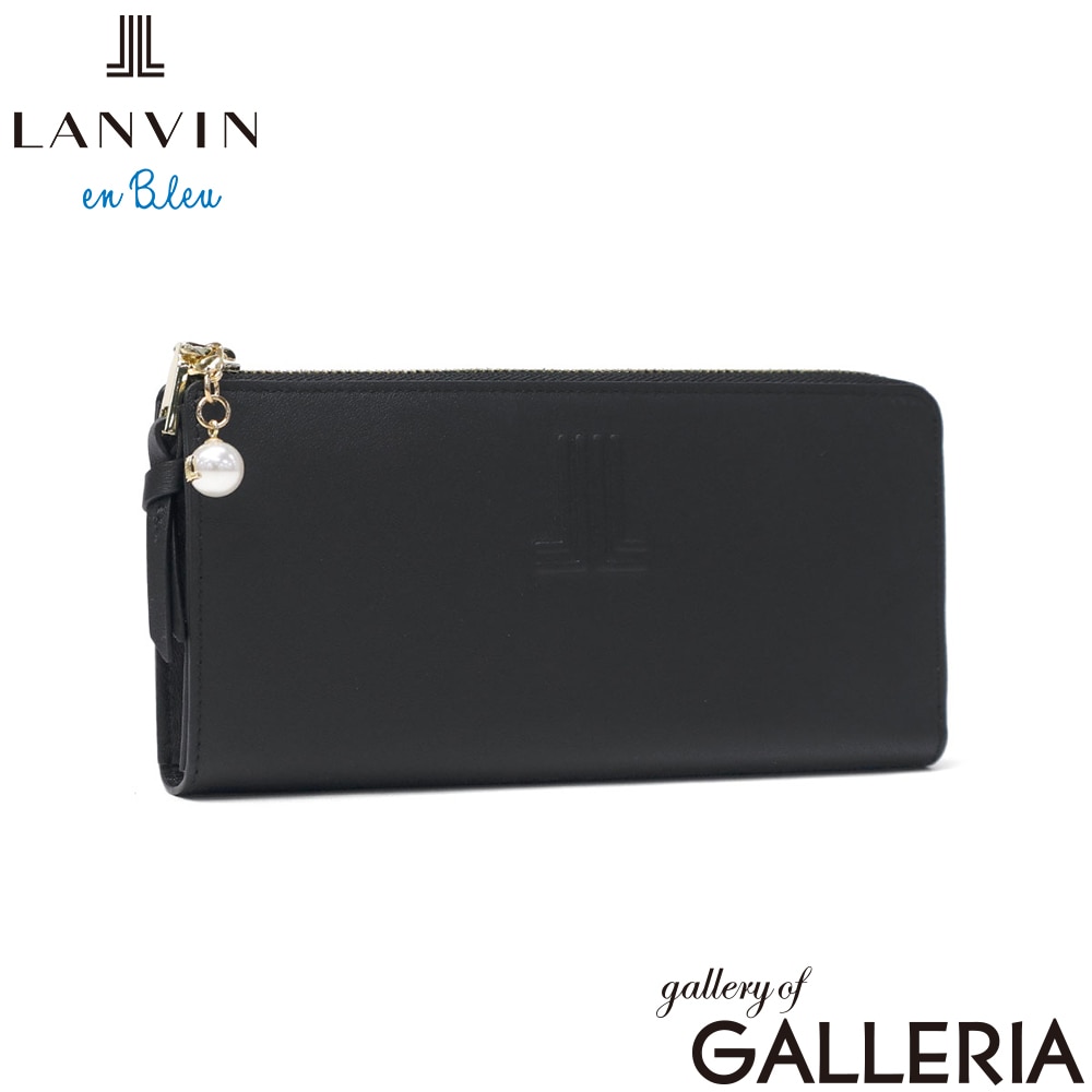 ランバン オン ブルー 長財布 財布 レディース 本革 LANVIN en Bleu ブランド 大容量 ファスナー L字ファスナー L字 L型 牛革 レザー 革 L字ファスナー長財布 おしゃれ イエナ Lファスナー長財布 484720