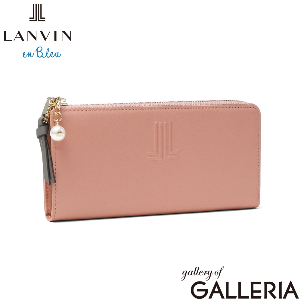 ランバン オン ブルー 長財布 財布 レディース 本革 LANVIN en Bleu ブランド 大容量 ファスナー L字ファスナー L字 L型 牛革 レザー 革 L字ファスナー長財布 おしゃれ イエナ Lファスナー長財布 484720