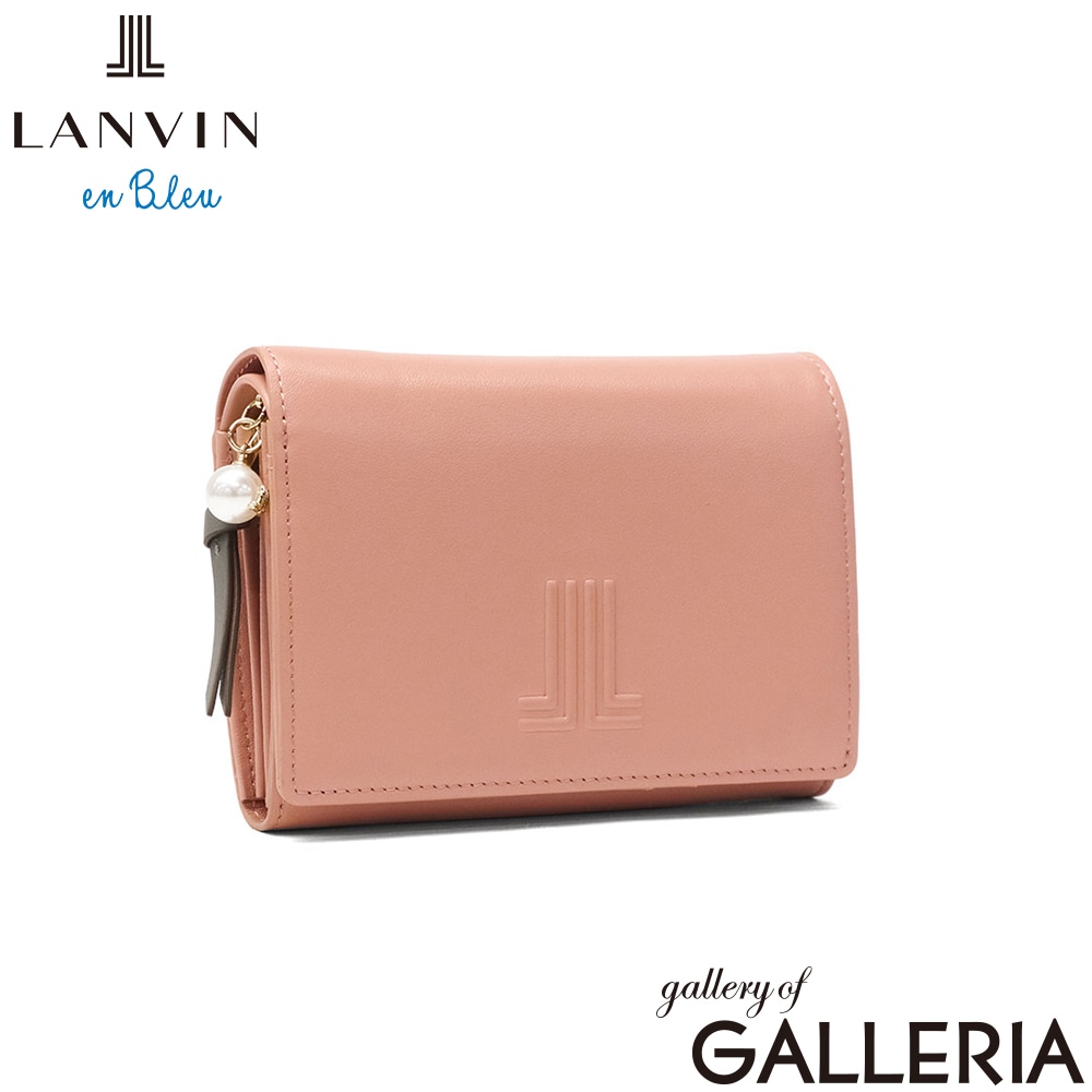 ランバン オン ブルー 二つ折り財布 財布 レディース 本革 LANVIN en Bleu ブランド 二つ折 二つ折り 牛革 レザー 革 おしゃれ 使いやすい かわいい 女性 小銭入れ付き イエナ 2つ折り中Lファスナー財布 484721