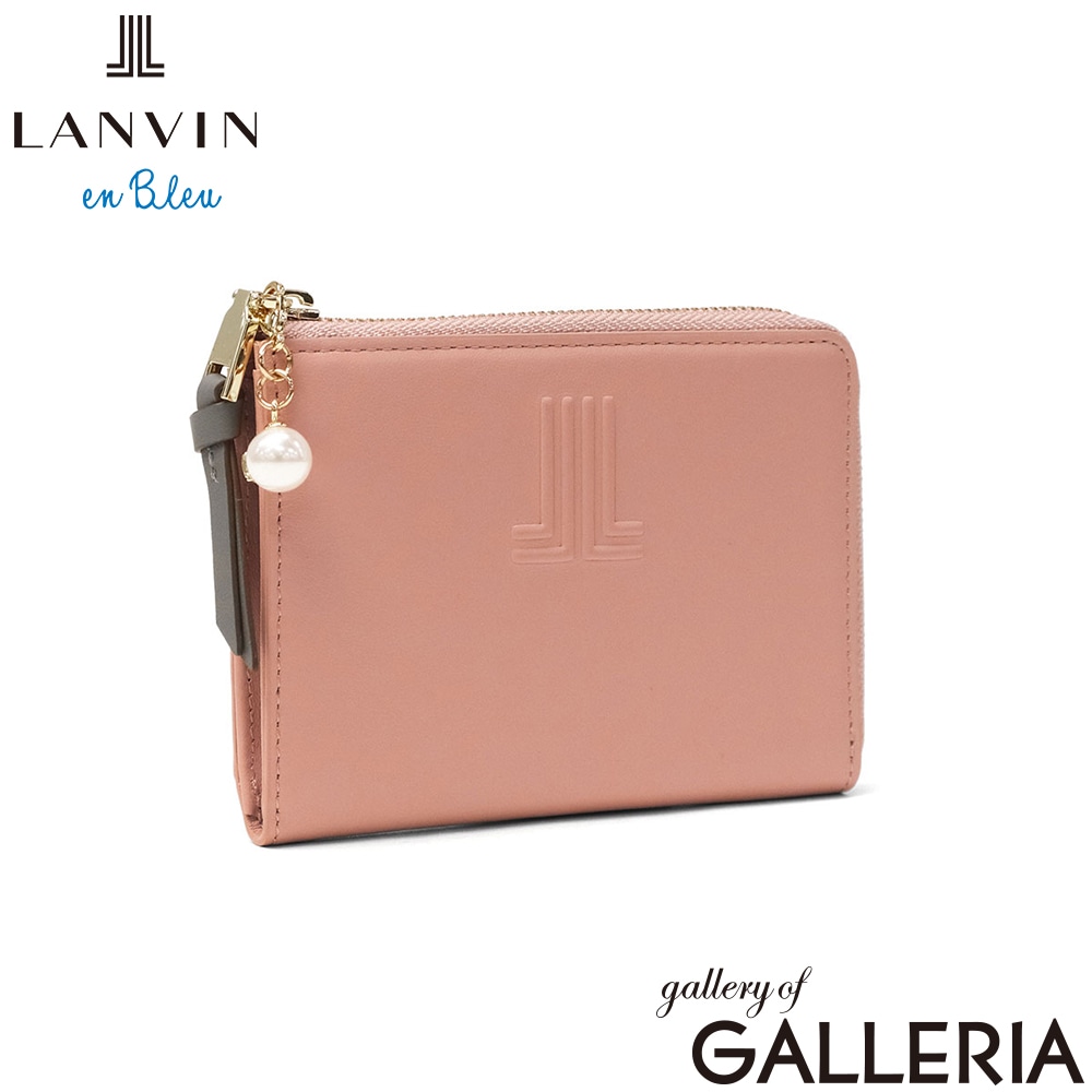 ランバン オン ブルー 財布 コインケース レディース 本革 LANVIN en Bleu 小銭入れ ブランド  L字財布 コンパクト財布 牛革 レザー 革 おしゃれ 使いやすい かわいい 女性 ミニ イエナ フラグメントケース 484724