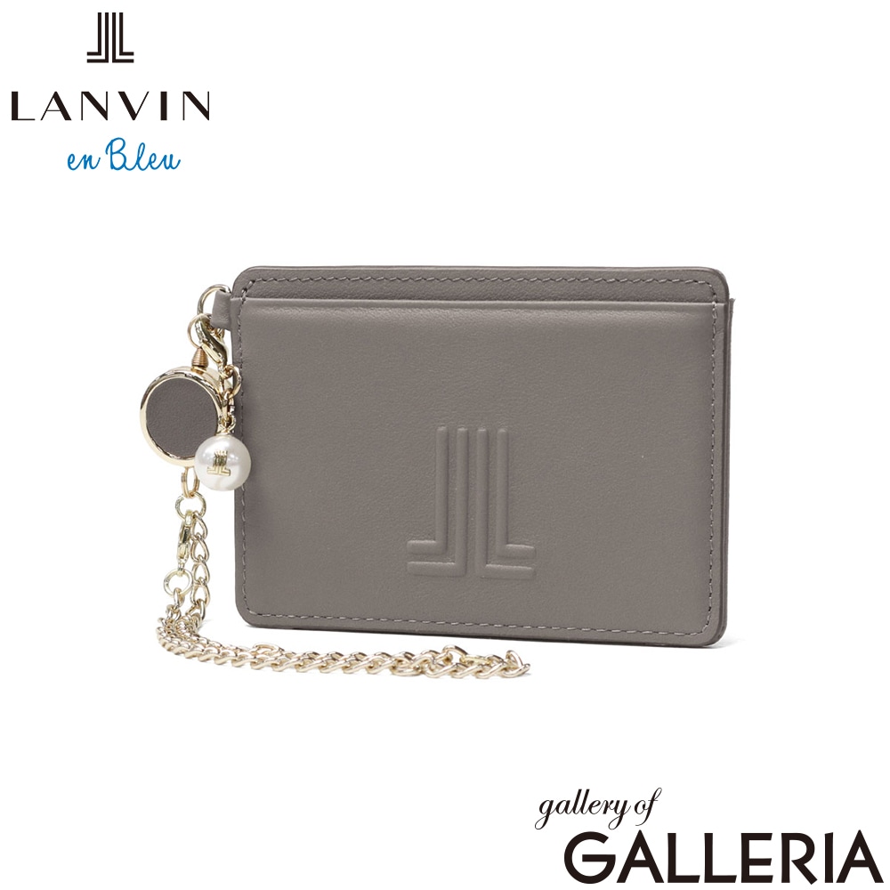 ランバン オン ブルー パスケース レディース 本革 リール付き LANVIN en Bleu 定期入れ ブランド 牛革 レザー 革 おしゃれ かわいい 女性 ICカード 定期 ケース 通勤 通学 プレゼント イエナ 単パスケース 484725