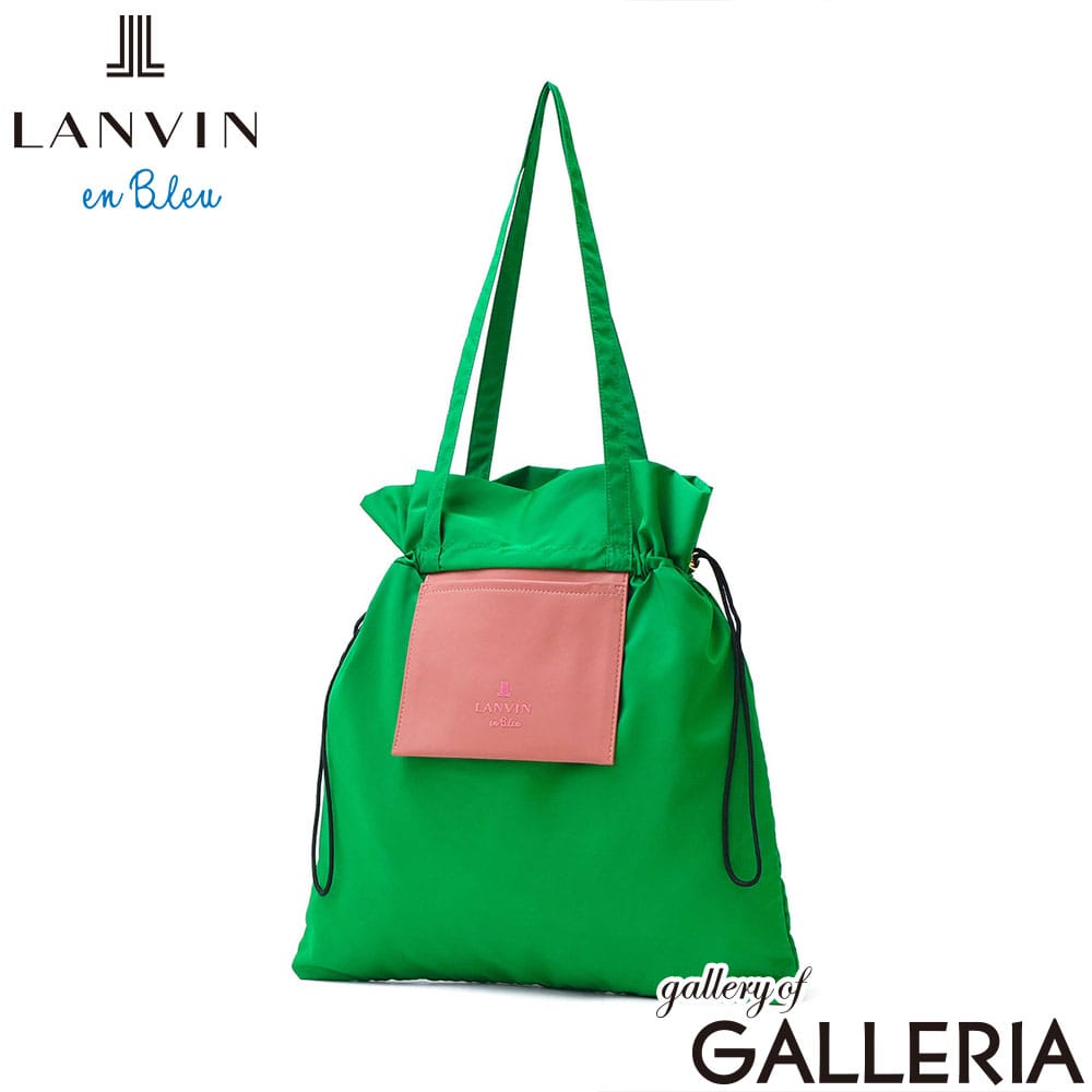 LANVIN en Bleu ランバン オン ブルー トートバッグ パッカブル 肩掛け 手提げ サブバッグ 巾着型 ポプリス ポケッタブルバッグ 484970