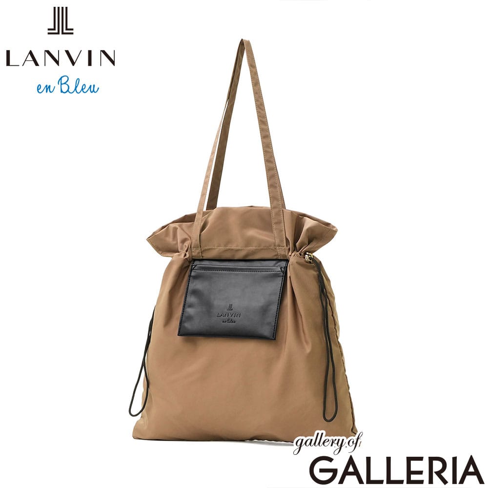 LANVIN en Bleu ランバン オン ブルー トートバッグ パッカブル 肩掛け 手提げ サブバッグ 巾着型 ポプリス ポケッタブルバッグ 484970