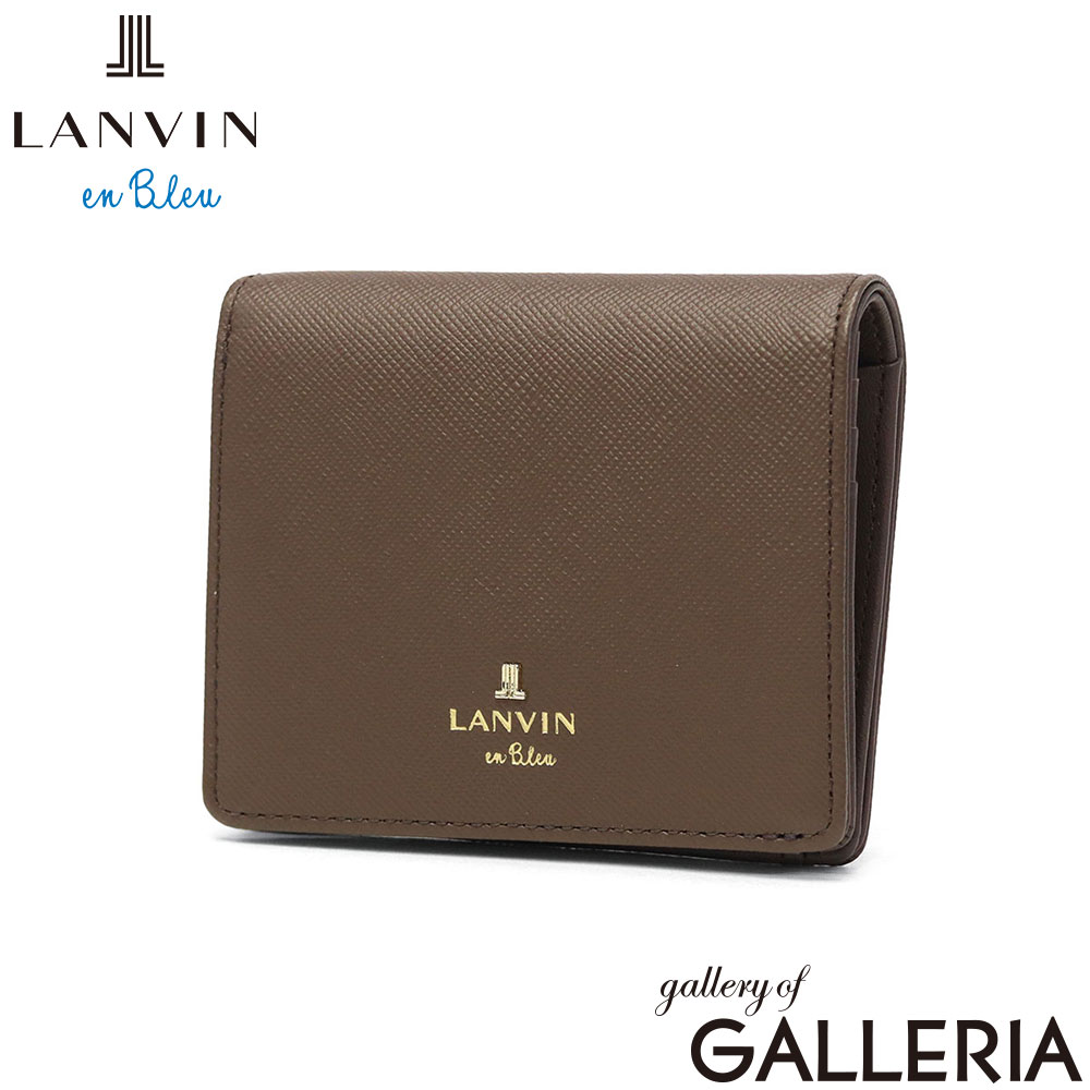 LANVIN en Bleu ランバン オン ブルー 二つ折り財布 可愛い おしゃれ ミニ財布 軽量 軽い リュクサンブール 二つ折りコンパクト財布 484786
