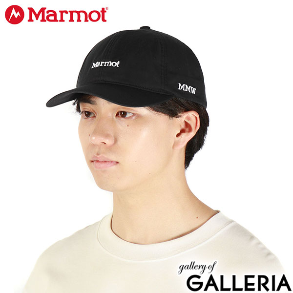 【正規取扱店】 マーモット キャップ メンズ レディース Marmot 帽子 ブランド おしゃれ 40代 50代 UVカット UPF50+ 軽い 吸汗 速乾 ブラック 黒 シンプル カジュアル 春夏 秋冬 ロゴ 日焼け防止 6Panel Cap TSSUE403