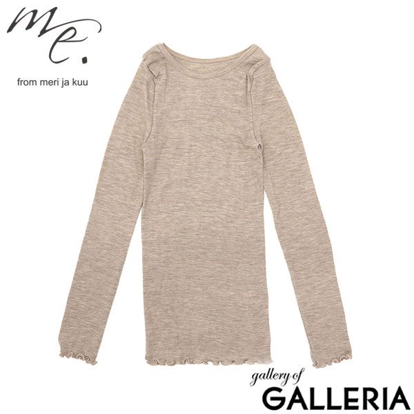 ミードット me. インナー ウェア 上質 上品 シンプル 日本製 melino washable wool ロングスリーブ me-23308