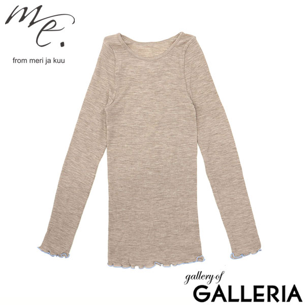 ミードット me. インナー ウェア 上質 上品 シンプル 日本製 melino washable wool ロングスリーブ me-23308