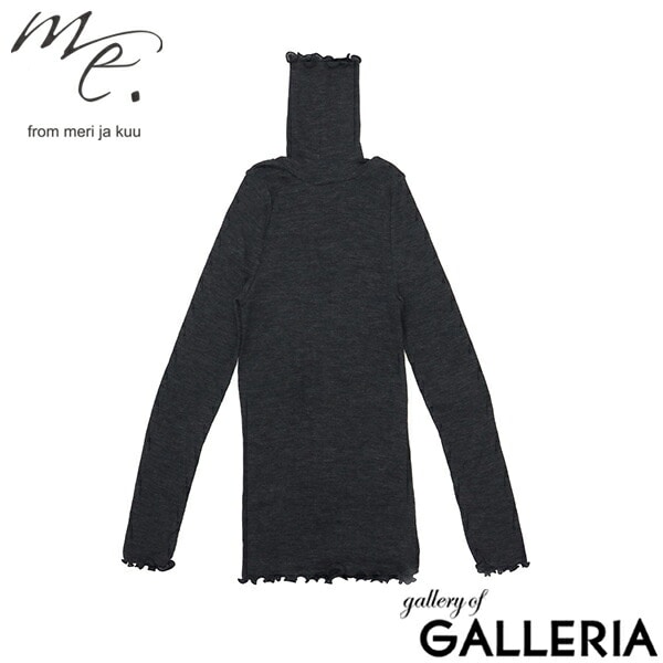 me. インナー レディース ミードット 長袖 おしゃれ 冬 秋冬 ハイネック タートル ウール メリノウール トップス 保湿 放湿 メロー リブ 重ね着 シンプル 日本製 merino washable wool タートルネック me-23309