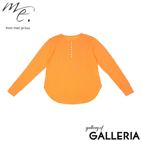 me. Tシャツ レディース 長袖 ミードット ロングTシャツ プルオーバー カットソー シンプル 日本製 薄手 カジュアル おしゃれ トップス flow cotton silk ヘンリーネックT me-24401