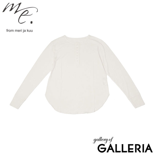 me. Tシャツ レディース 長袖 ミードット ロングTシャツ プルオーバー カットソー シンプル 日本製 薄手 カジュアル おしゃれ トップス flow cotton silk ヘンリーネックT me-24401