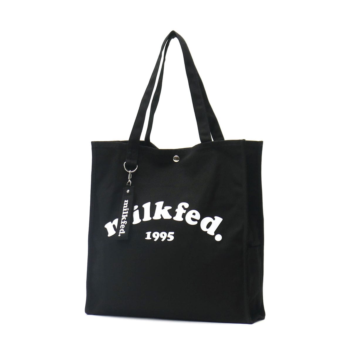 ミルクフェド トートバッグ MILKFED. PIPING SQUARE TOTE COOPER LOGO トート 持ち手 長め 大きめ スクエア型 軽量 B4 A4 通勤 通学 女子 レディース 103212053011