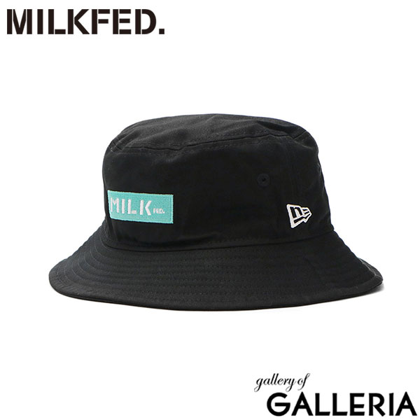 ミルクフェド ハット レディース 帽子 バケットハット MILKFED. バケハ バケット ブランド ロゴ ニューエラ コラボ 刺繍 おしゃれ かわいい シンプル MILKFED.xNEW ERA BAR HAT 103232051003