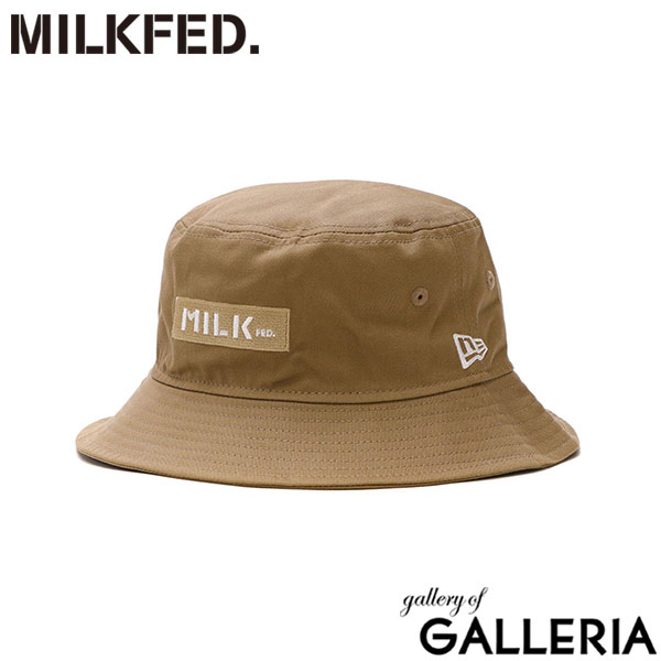 ミルクフェド ハット レディース 帽子 バケットハット MILKFED. バケハ バケット ブランド ロゴ ニューエラ コラボ 刺繍 おしゃれ かわいい シンプル MILKFED.xNEW ERA BAR HAT 103232051003