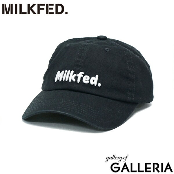 ミルクフェド キャップ レディース MILKFED. ネイビー 帽子 春 夏 秋 冬 ベースボールキャップ クラシック レトロ おしゃれ かわいい 6パネル コットン アジャスター ロゴ 刺繍 手洗い可 浅め TWILL LOGO CAP 103241051002