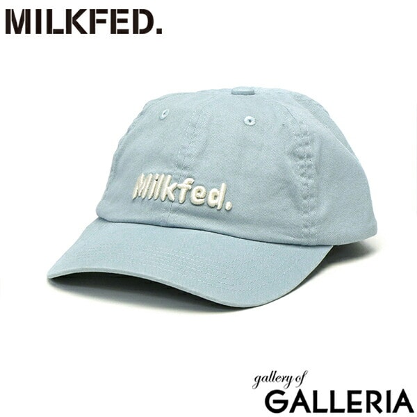 ミルクフェド キャップ レディース MILKFED. ネイビー 帽子 春 夏 秋 冬 ベースボールキャップ クラシック レトロ おしゃれ かわいい 6パネル コットン アジャスター ロゴ 刺繍 手洗い可 浅め TWILL LOGO CAP 103241051002