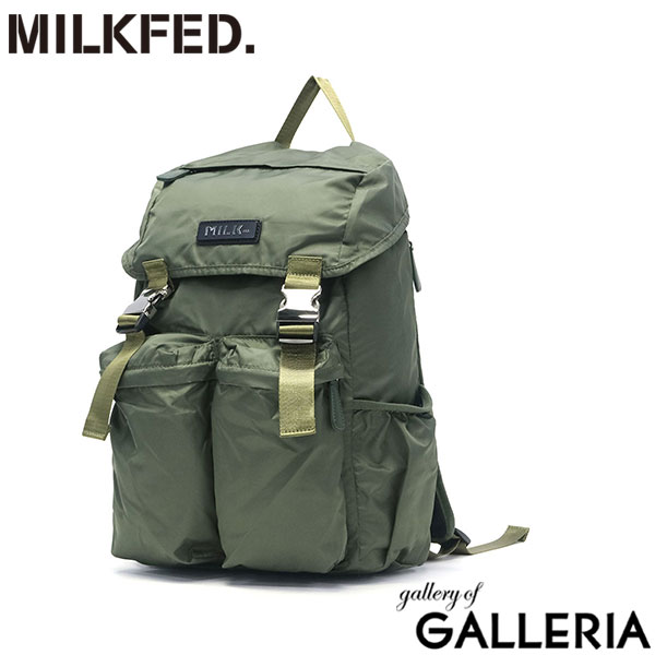 ミルクフェド リュック レディース おしゃれ 大容量 通学 通勤 ブランド MILKFED. 軽量 きれいめ 中学生 高校生 大学生 A4 B4 18.8L PC DAILY BAG 「A.M.」 LOGO PLATE BACKPACK 103241053005