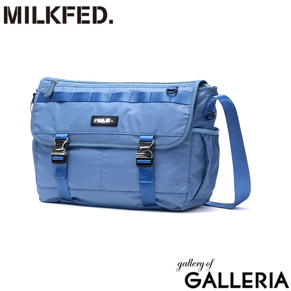 ミルクフェド ショルダーバッグ レディース 斜めがけバッグ ブランド 大容量 メッセンジャーバッグ MILKFED. 斜めがけ 大人 大きめ カジュアル PC パソコン A4 学生 LOGO PLATE MESSENGER BAG 103241053006