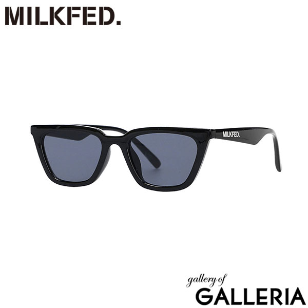 ミルクフェド サングラス メンズ レディース UV UVカット MILKFED. アイウェア ブランド 軽量 軽い おしゃれ かわいい 紫外線 紫外線対策 紫外線カット フレーム スマート ブラック 黒 POINTED FRAME SUNGLASSES 103243054004