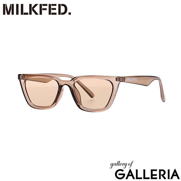 ミルクフェド サングラス メンズ レディース UV UVカット MILKFED. アイウェア ブランド 軽量 軽い おしゃれ かわいい 紫外線 紫外線対策 紫外線カット フレーム スマート ブラック 黒 POINTED FRAME SUNGLASSES 103243054004
