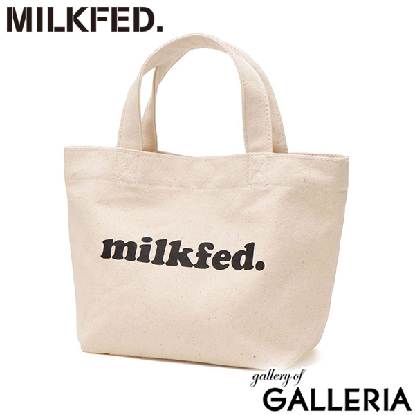 ミルクフェド トートバッグ レディース キャンバス ブランド MILKFED. 小さめ 軽量 軽い マチ 横 横型 ミニ ミニトート お弁当バッグ 可愛い かわいい おしゃれ カジュアル OUI MINI TOTE 103251053002