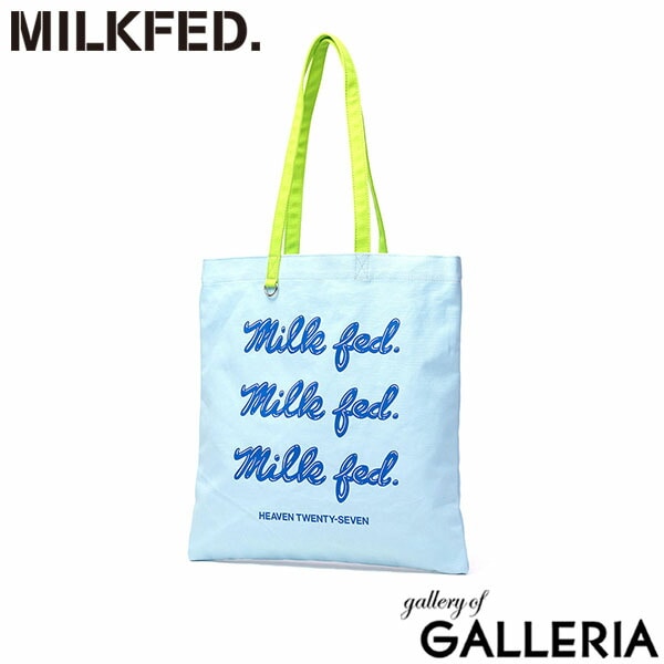 ミルクフェド トートバッグ レディース A4 B4 大きめ MILKFED. バッグ おしゃれ 縦型 縦 軽量 軽い ブランド 大学生 かわいい 通学 トート 肩掛け 手持ち 女子 コットン ICING LOGO FLAT TOTE 103251053003