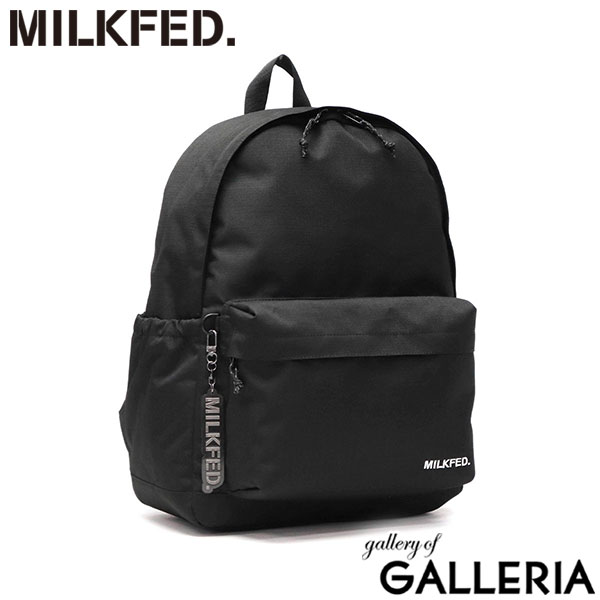 ミルクフェド リュック レディース 通学 MILKFED. 通学リュック デイパック 大きめ おしゃれ カジュアル かわいい 女子高生 ブランド 通勤 旅行 黒 ブラック A4 23L PC収納 13inch DAILY DAYPACK 103251053008