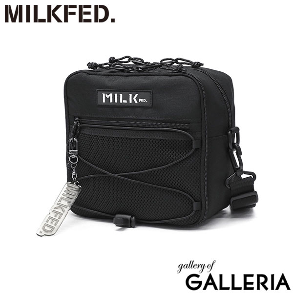 ミルクフェド ショルダーバッグ レディース 斜めがけバッグ 小さめ MILKFED. バッグ 斜めがけ 軽量 軽い おしゃれ カジュアル かわいい ブランド ミニショルダー スクエア型 黒 DAILY SQUARE SHOULDER BAG 103251053009