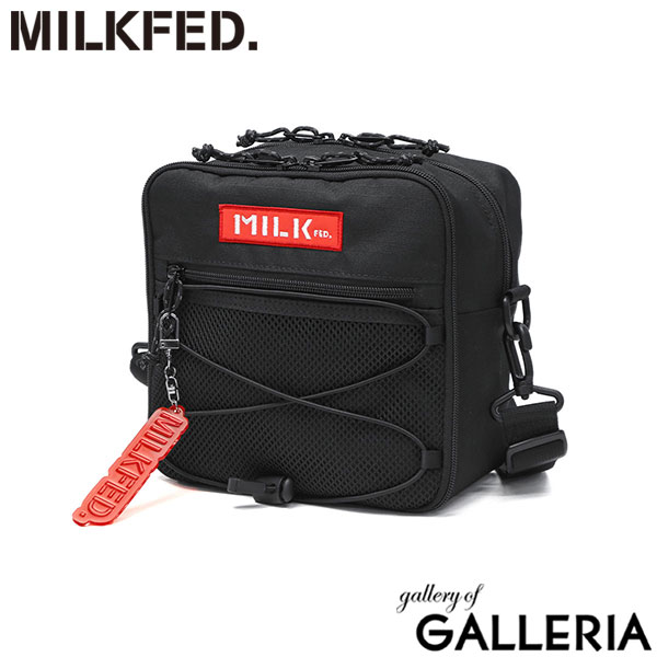 ミルクフェド ショルダーバッグ レディース 斜めがけバッグ 小さめ MILKFED. バッグ 斜めがけ 軽量 軽い おしゃれ カジュアル かわいい ブランド ミニショルダー スクエア型 黒 DAILY SQUARE SHOULDER BAG 103251053009