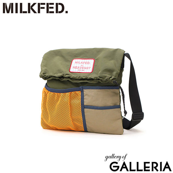 ミルクフェド ショルダーバッグ レディース 小さめ 斜めがけ 軽量 MILKFED. ナイロン ショルダー バッグ ブランド カジュアル おしゃれ かわいい サブバッグ B5 A5 MULTI COLOR SHOULDER BAG 103252053005