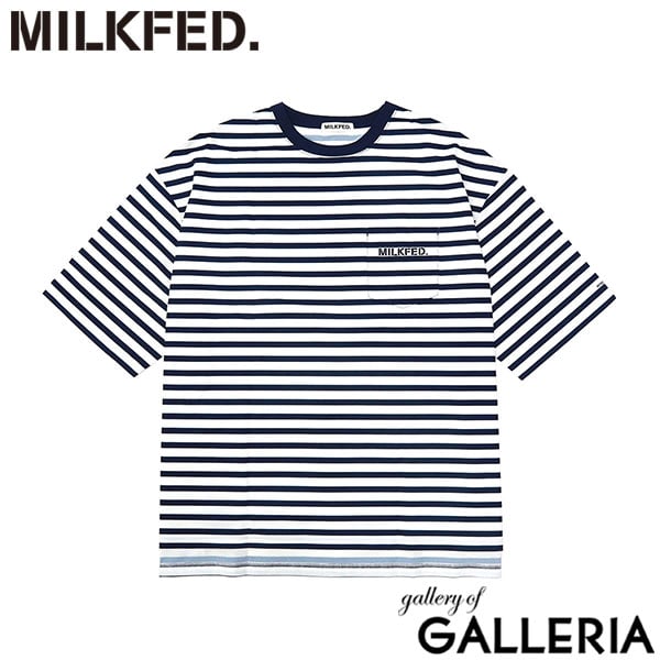 ミルクフェド Tシャツ レディース MILKFED. ビッグシルエット ラッシュガード ポケT ポケット付き 水陸両用 Ocean Pacific コラボ ロゴ バックプリント MILKFED. ×OP RASH GUARD POCKET TEE 103252011008