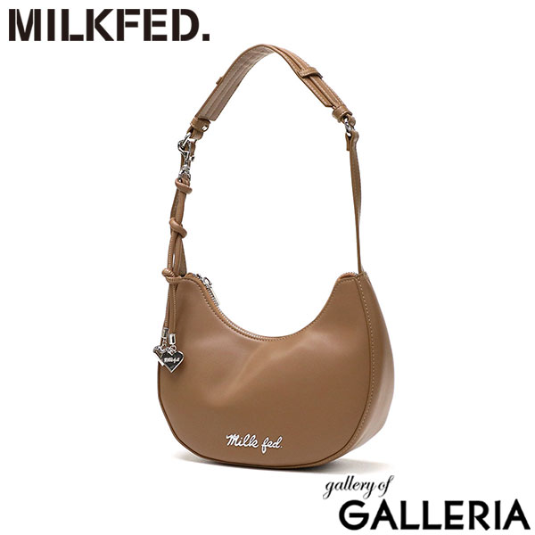 ミルクフェド ハンドバッグ レディース 小さめ MILKFED. バッグ 軽量 軽い ファスナー おしゃれ かわいい ラウンド型 肩掛け コンパクト トートバッグ ワンハンドル HEART CHARM ONE HANDLE BAG 103252053002