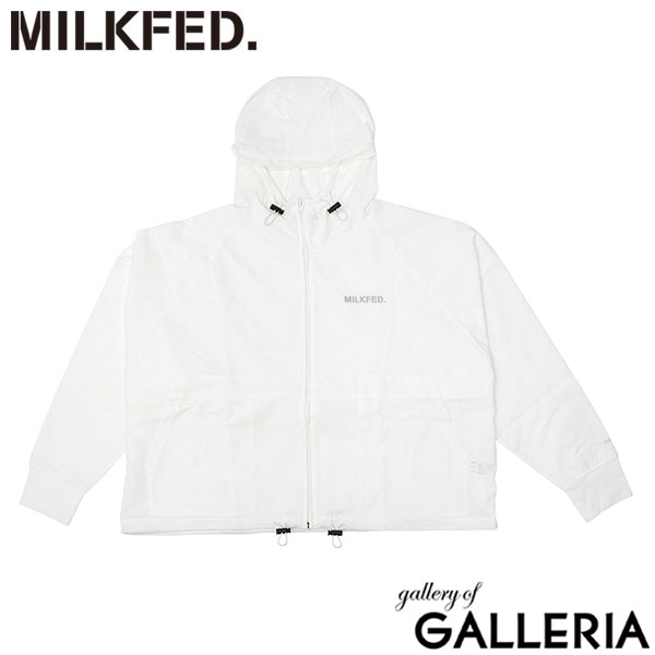 ミルクフェド パーカー レディース 薄手 UVカット MILKFED. トップス UV 紫外線対策 UPF50+ 吸水速乾 超軽量 ラッシュガード おしゃれ 無地 ボーダー 海 プール MILKFED.×OP RASH GUARD ZIP HOODIE 103252012001