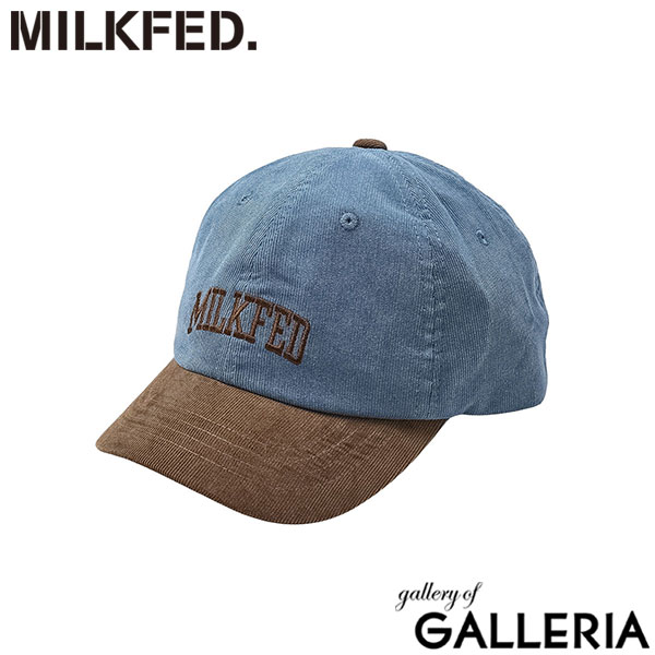 ミルクフェド キャップ レディース コーデュロイ MILKFED. 秋冬 帽子 ロゴ ブリムキャップ ショートブリム 秋 冬 かわいい おしゃれ ガーリー カジュアル ロゴキャップ シンプル バイカラー LOGO CORDUROY CAP 103253051005