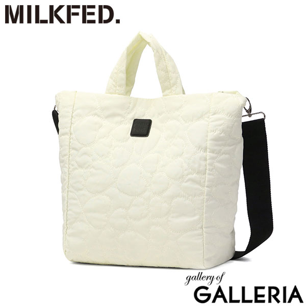 MILKFED. ミルクフェド ショルダーバッグ 軽い キルティング 通学 2WAY A4 HEART QUILTED BAG 103254053001