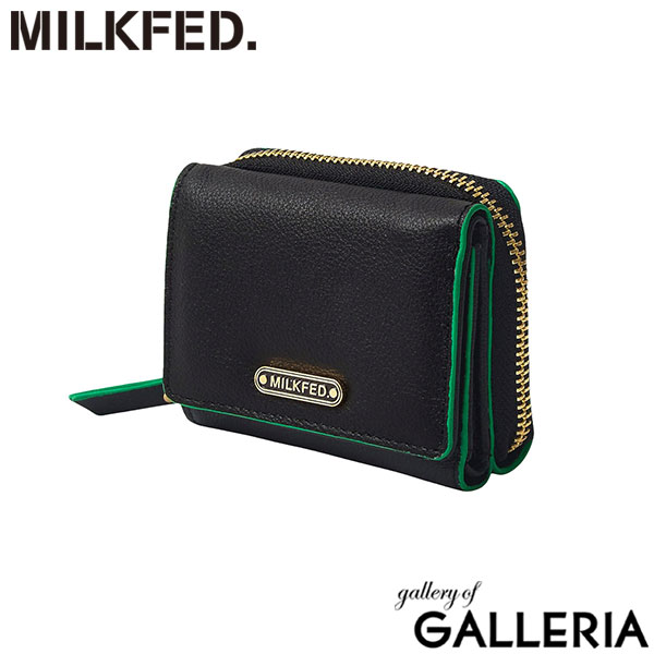MILKFED. ミルクフェド 財布 ミニウォレット 可愛い 小さめ かわいい おしゃれ LOGO TRIFOLD LEATHER WALLET 103254054007