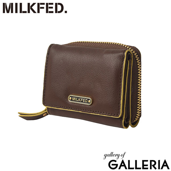 MILKFED. ミルクフェド 財布 ミニウォレット 可愛い 小さめ かわいい おしゃれ LOGO TRIFOLD LEATHER WALLET 103254054007