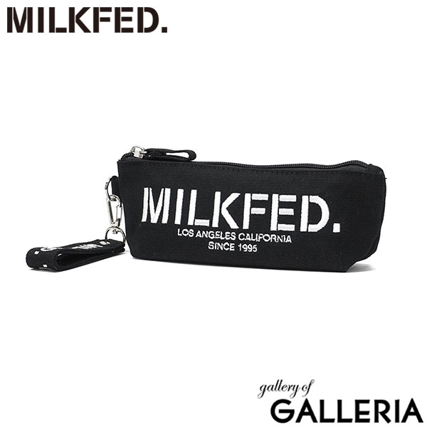 MILKFED. ミルクフェド ペンケース ペンシルケース 筆記用具入れ コンパクト チャーム付き STENCIL LOGO PENCIL CASE 103213054005