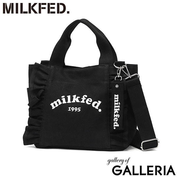 MILKFED. ミルクフェド トートバッグ 手持ち ロゴ かわいい トート 2WAY A5 RUFFLE MINI BAG 103222053009