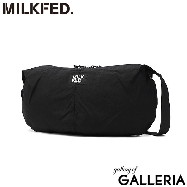 MILKFED. ミルクフェド ショルダーバッグ ロゴ シンプル 横型 A4 B4 HALF MOON SHOULDER BAG 103243053003