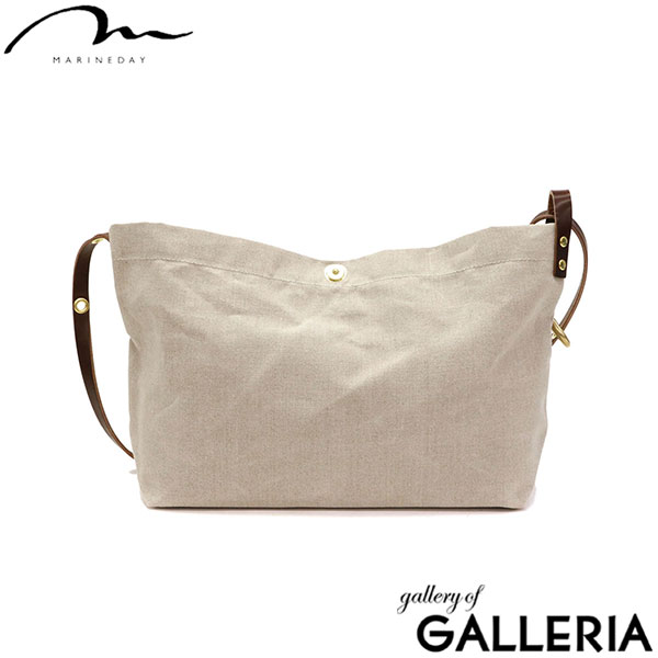 MARINEDAY ショルダーバッグ マリンデイ LINEN CANVAS リネンキャンバス 斜めがけ 小さめ 麻 革 日本製 レディース メンズ FOURSHIP