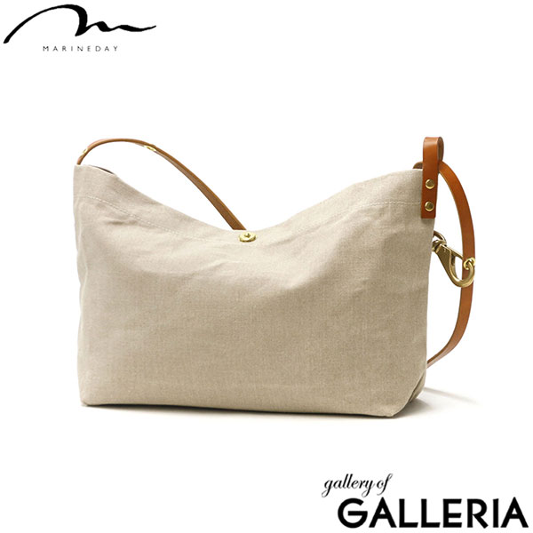 MARINEDAY ショルダーバッグ マリンデイ LINEN CANVAS リネンキャンバス 斜めがけ 小さめ 麻 革 日本製 レディース メンズ FOURSHIP