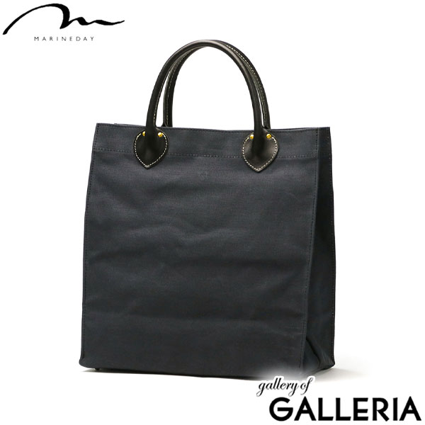 マリンデイ トートバッグ レディース 大人 無地 シンプル MARINEDAY リネンキャンバス 布 A4 軽い バッグ スクエア 麻 革 日本製 FLOWER